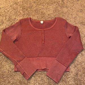 XXL Aerie Offline Cropped Henley
